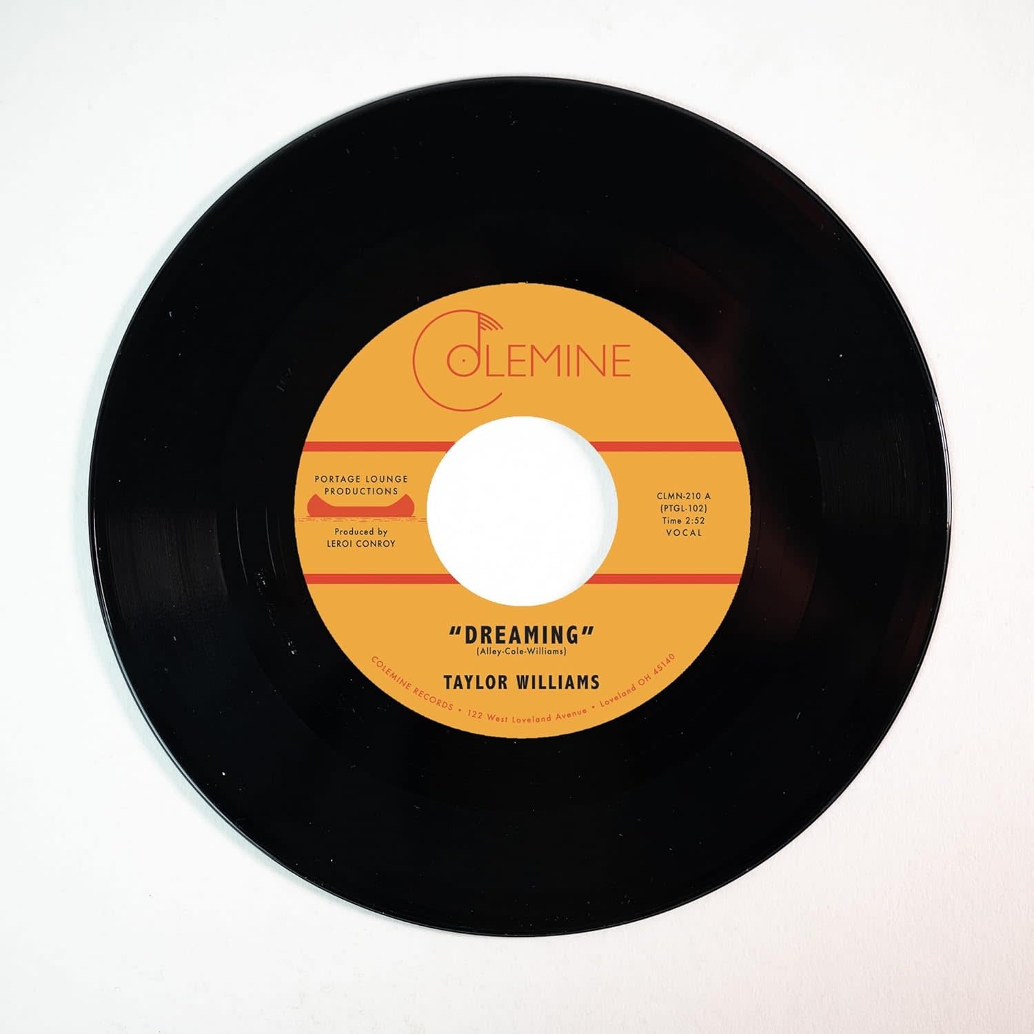 Taylor Williams – Dreaming 7" (2025, Colemine Records)