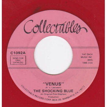 (VINTAGE)The Shocking Blue - Venus / Hot Sand 7" Single [VG+],Red Vinyl, *Collectables :C1092
