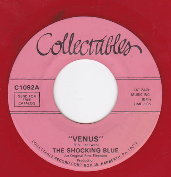 (VINTAGE)The Shocking Blue - Venus / Hot Sand 7" Single [VG+],Red Vinyl, *Collectables :C1092