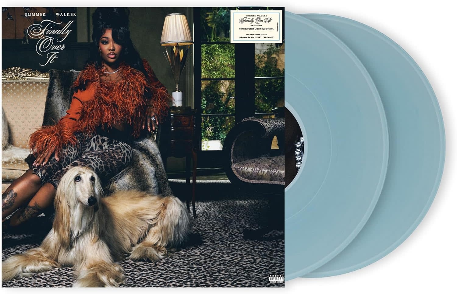 Summer Walker – Finally Over It 2LP (2025, Translucent Light Blue Vinyl, LVRN)