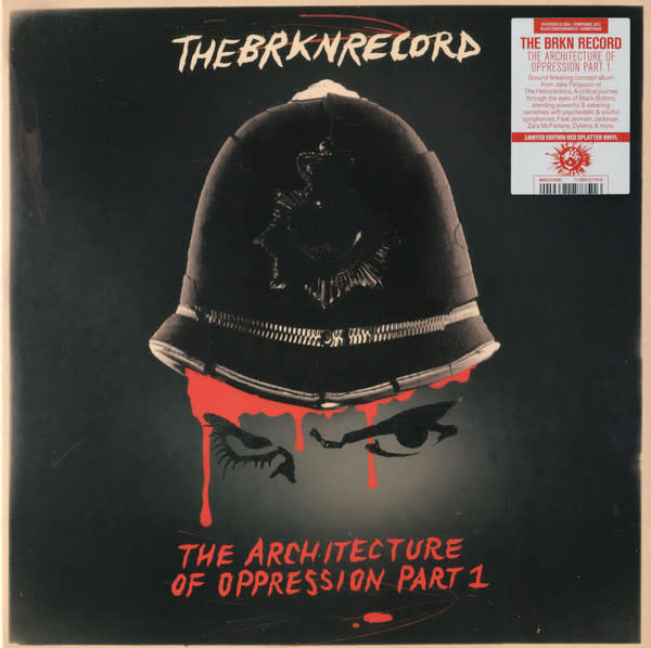 The Brkn Record - The Architecture Of Oppression Part 1 LP (2021 Mr Bongo), Red Splatter