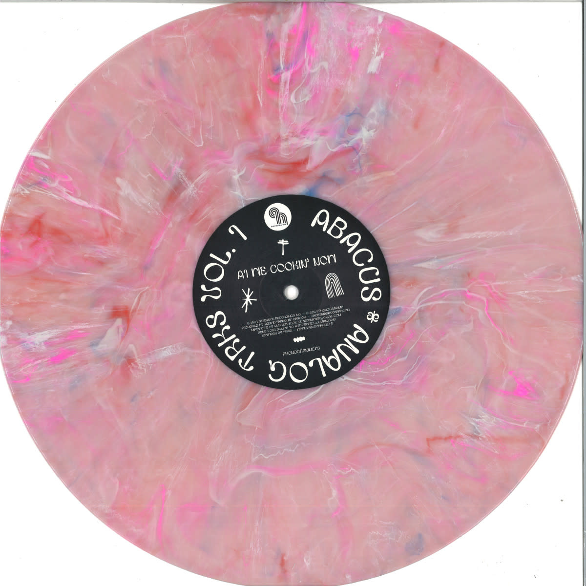 Abacus – Analog Trks Vol.1 12" (2024 Reissue, Pink Marbled Vinyl, Phonogramme)