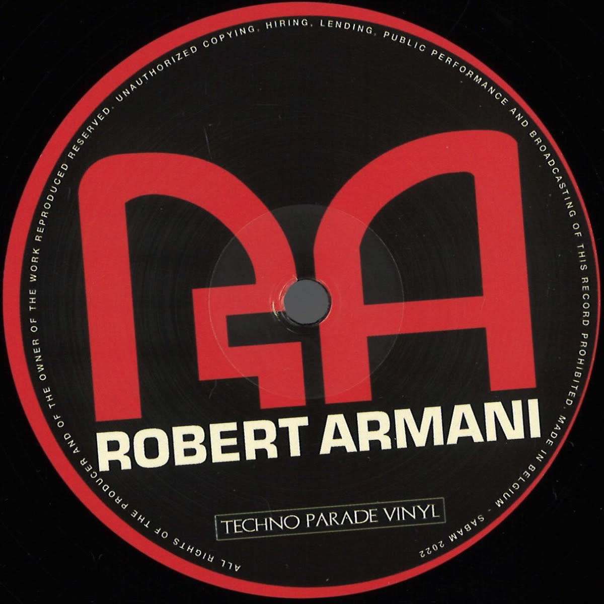 Robert Armani - Bass 1990's 12" (2022, Techno Parade Vinyl)