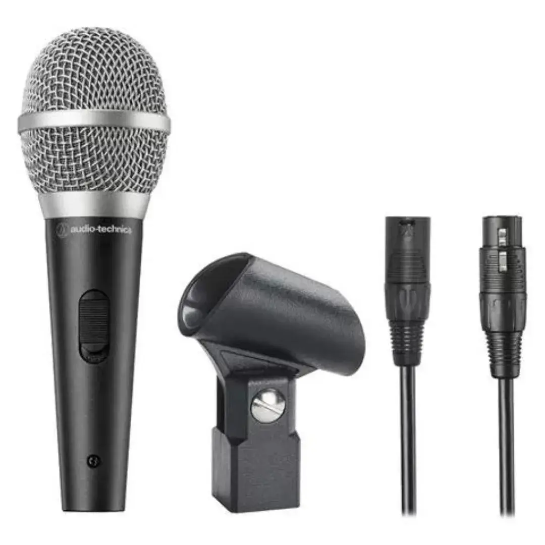 Audio-Technica ATR1500X Dynamic Vocal/Instrument Microphone w/ XLR+Clip+Pouch