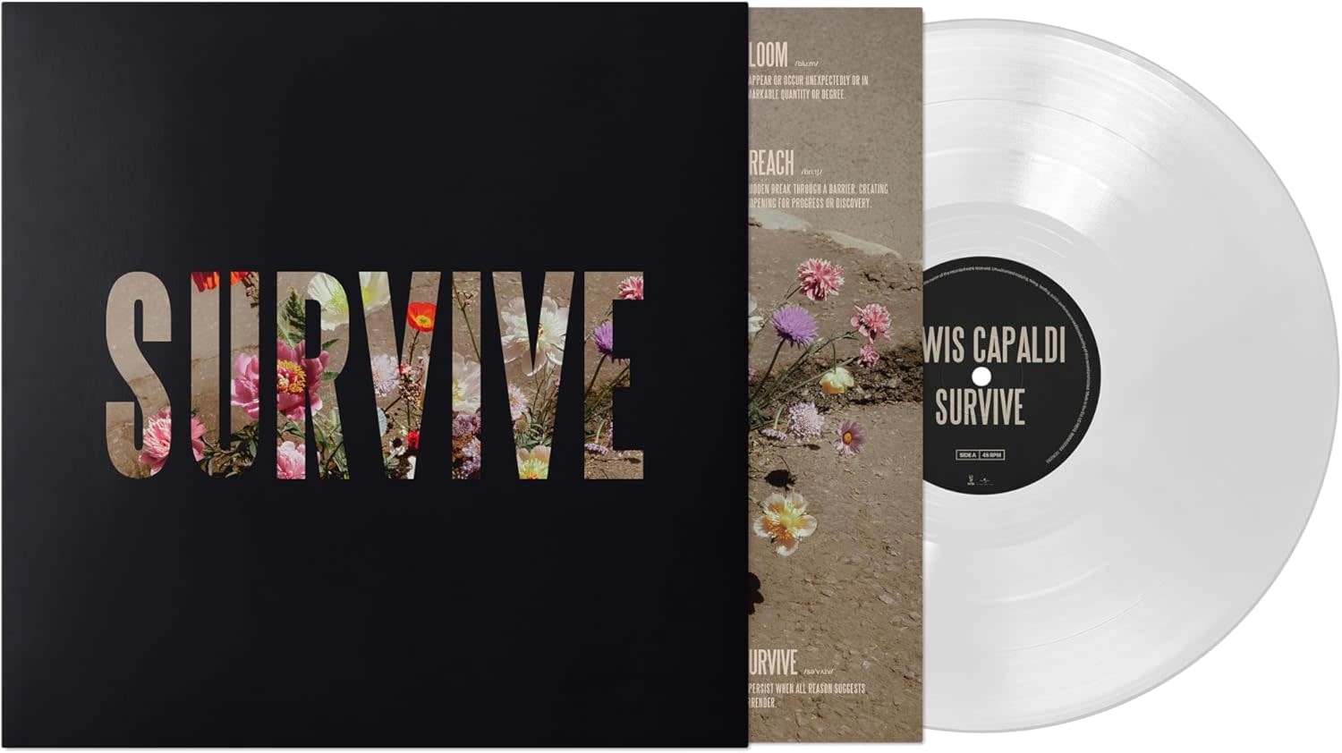 Lewis Capaldi – Survive 12" (2025, Clear Vinyl, Vertigo)