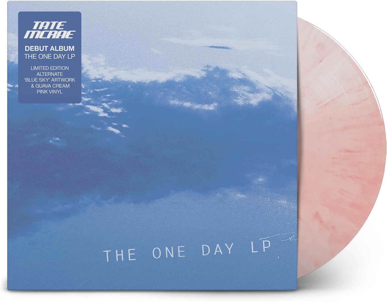 Tate McRae – The One Day LP (2025 Reissue, Guava Cream Pink Vinyl, Alternate 'Blue Sky' Cover, Nettwerk)