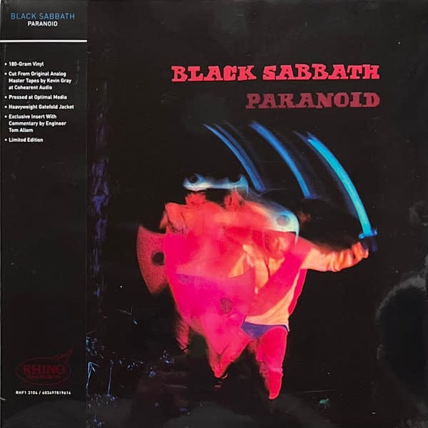 Black Sabbath – Paranoid LP (2025 Reissue, Rhino High Fidelity Series)