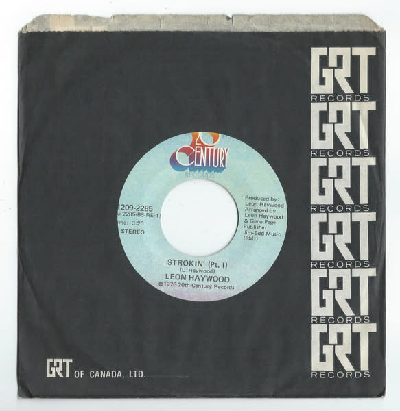 (VINTAGE) Leon Haywood - Strokin' 7" Single [VG+](1976,Canada)