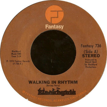 (VINTAGE) The Blackbyrds - Walking In Rhythm / The Baby 7" Single [VG](1974,US), Pitman Pressing