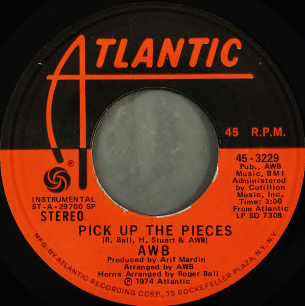(VINTAGE) AWB - Pick Up The Pieces 7" Single [VG](1974,US)