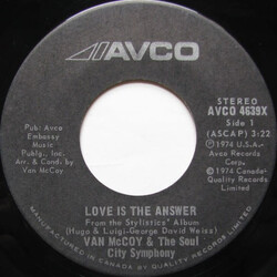 (VINTAGE) Van McCoy & The Soul City Symphony – Love Is The Answer 7" Single [VG](1974,Canada)
