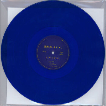 Kanye West - Jesus Is King LP (2020, Blue Translucent Vinyl, Def Jam Recordings)