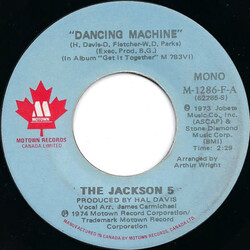 (VINTAGE) The Jackson 5 - Dancing Machine / It's Too Late To Change The Time 7" Single [VG](1974,Canada), Mono