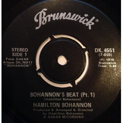(VINTAGE) Hamilton Bohannon - Bohannon's Beat / East Coast Groove 7" Single [VG] (1976,Canada)