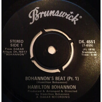 (VINTAGE) Hamilton Bohannon - Bohannon's Beat / East Coast Groove 7" Single [VG] (1976,Canada)