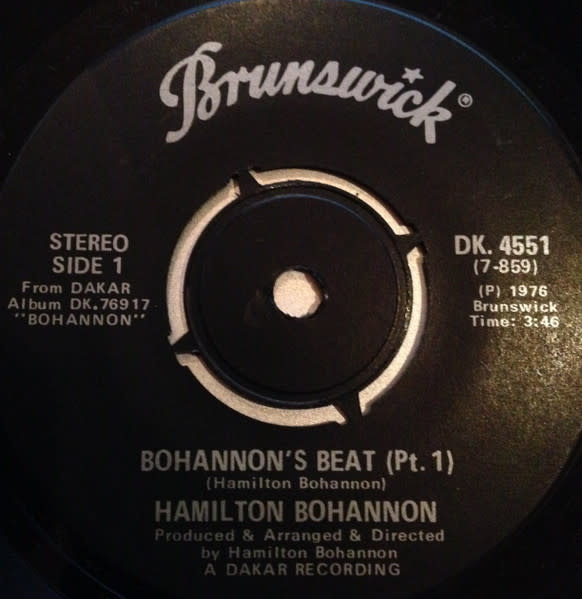(VINTAGE) Hamilton Bohannon - Bohannon's Beat / East Coast Groove 7" Single [VG] (1976,Canada)