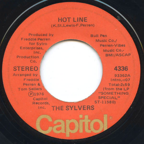 (VINTAGE) The Sylvers - Hot Line / That's What Love Is Made Of 7" Single [VG](1976,Canada)