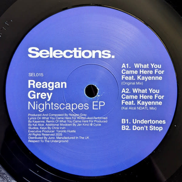 Reagan Grey - Nightscapes EP 12" (2025 Selections.), Toronto Label