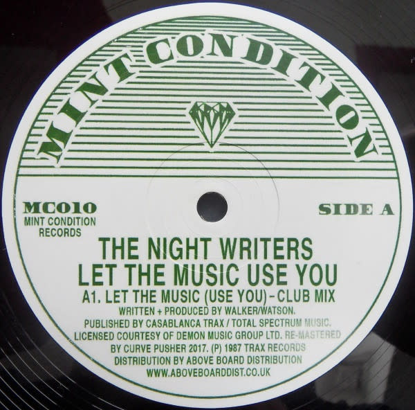 The Night Writers ‎– Let The Music Use You 12" (Reissue, Mint Condition)