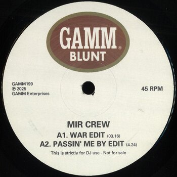 MIR Crew – War / Passin' Me By / Q / Highly Praised 12" (2026, G.A.M.M.)