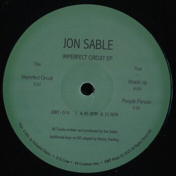Jon Sable – Imperfect Circuit 12" (2025, In Dust We Trust)