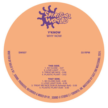 Y'KNOW - Why Now 12" (2024, Spiritual World)