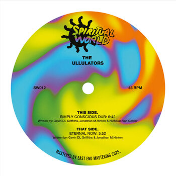 The Ullulators – Simply Conscious Dub / Eternal Now 12" (2025, Spiritual World)