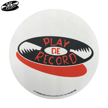 Play De Record Logo Slipmat [WHITE]