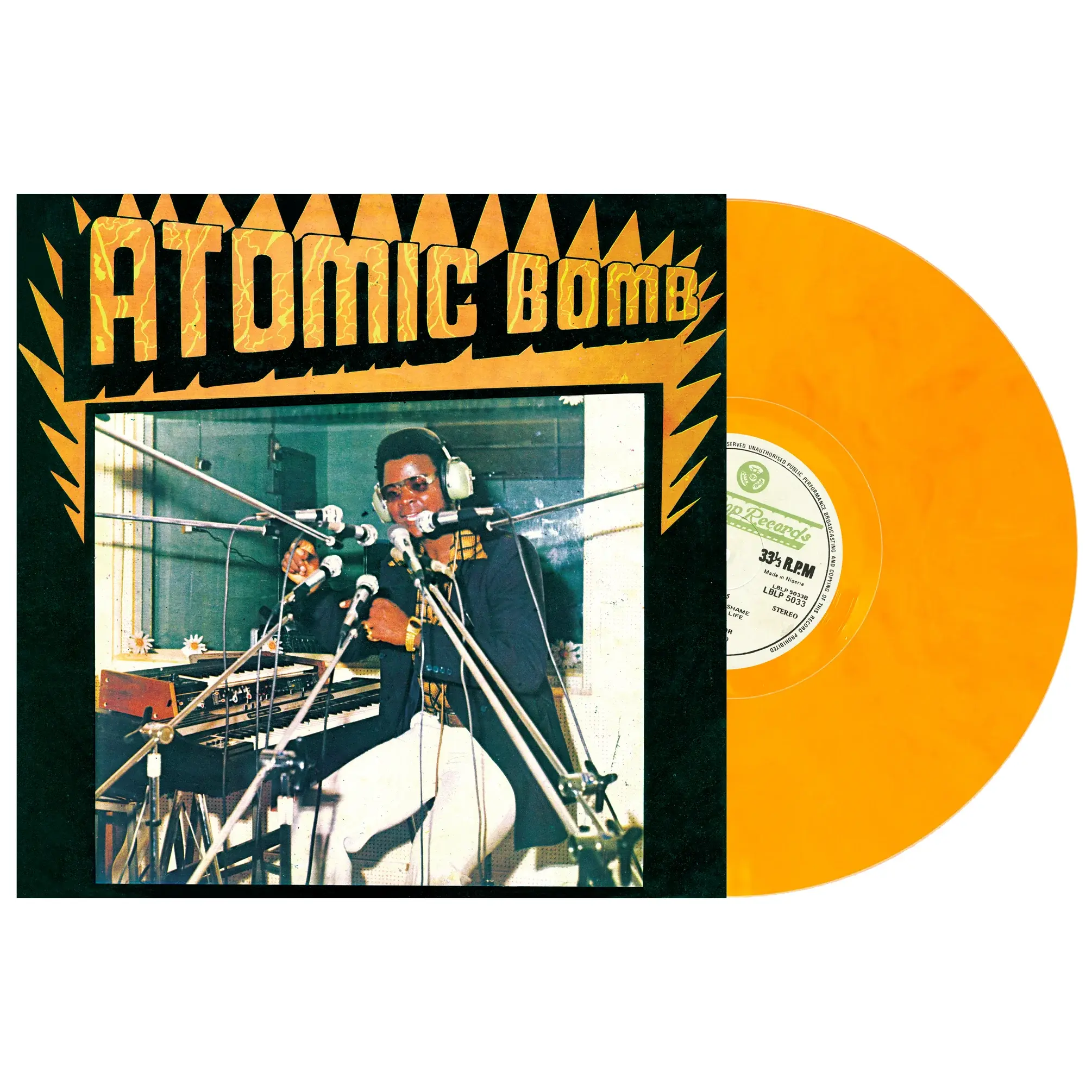 William Onyeabor – Atomic Bomb LP (2026 Reissue, Orange Vinyl, Luaka Bop)