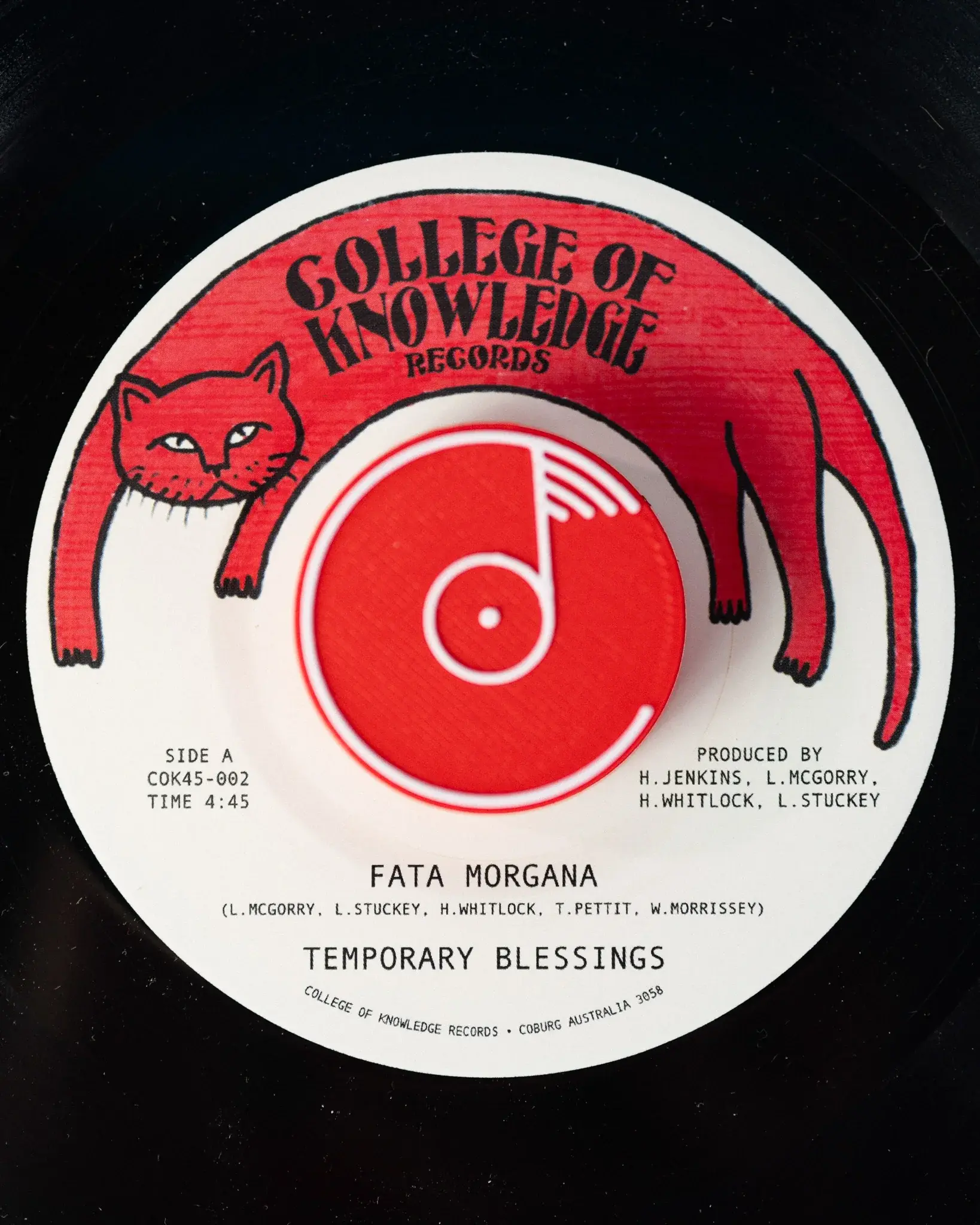 Temporary Blessings – Fata Morgana 7" (2025, College Of Knowledge Records)