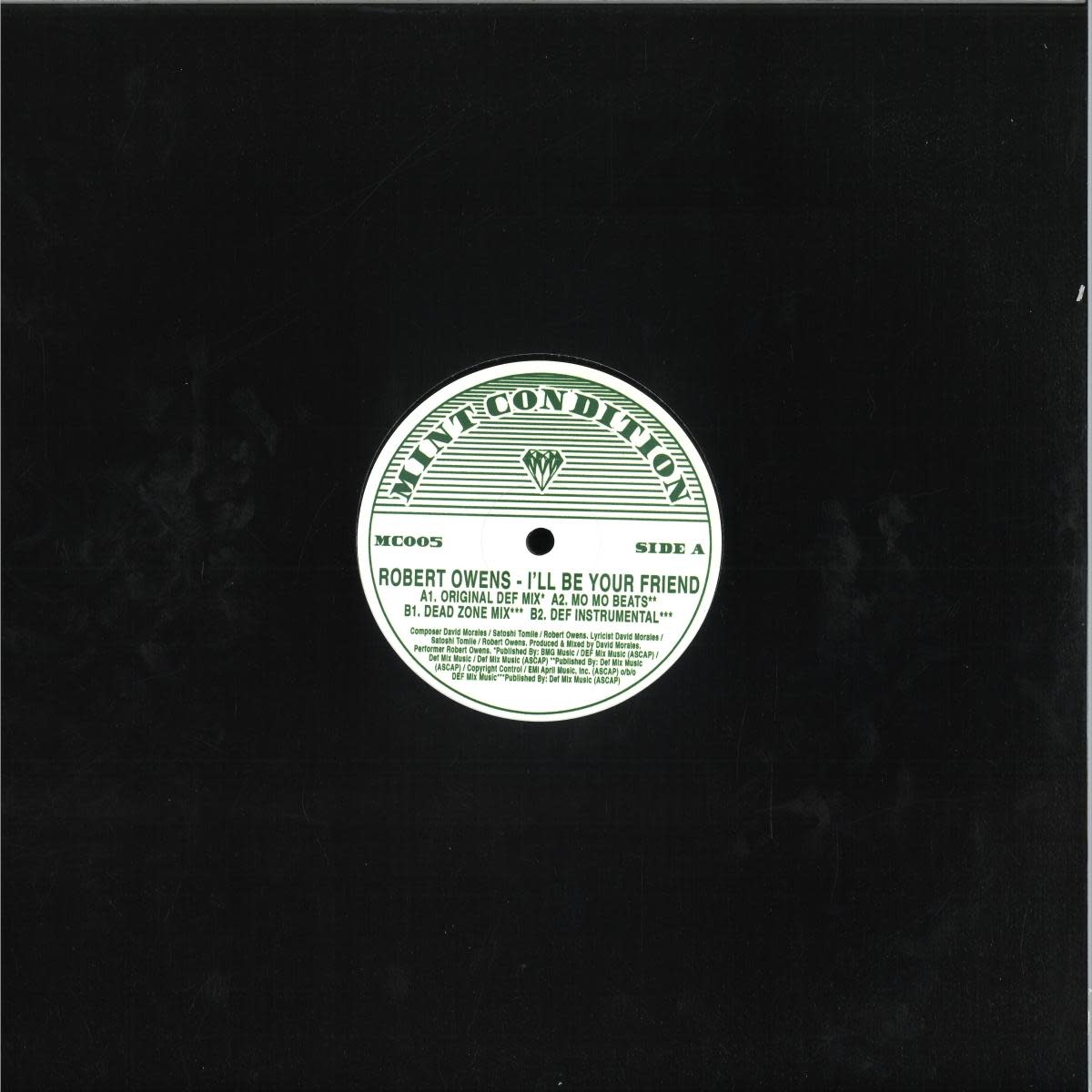 Robert Owens – I'll Be Your Friend 12" (Reissue, Mint Condition)