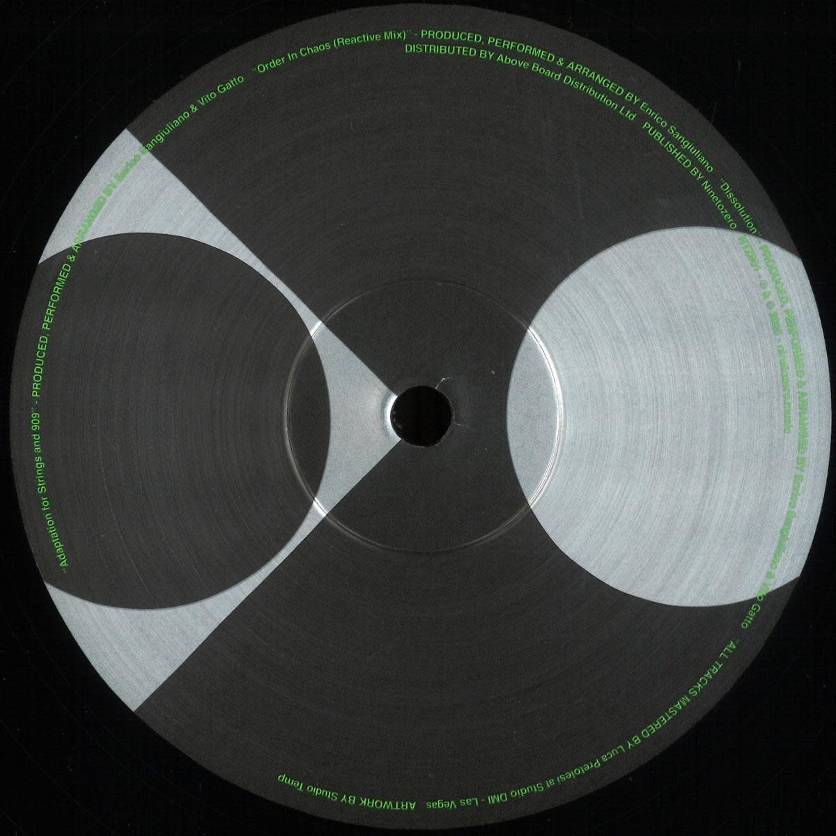 Enrico Sangiuliano & Vito Gatto – Order In Chaos EP 12" (2026, NINETOZERO)