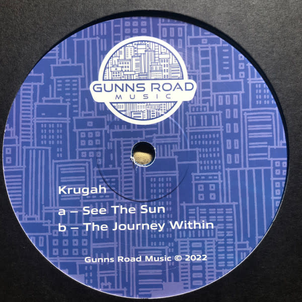 Krugah - See The Sun / The Journey Within 12" (2022 Gunns Road Music), Blue Translucent