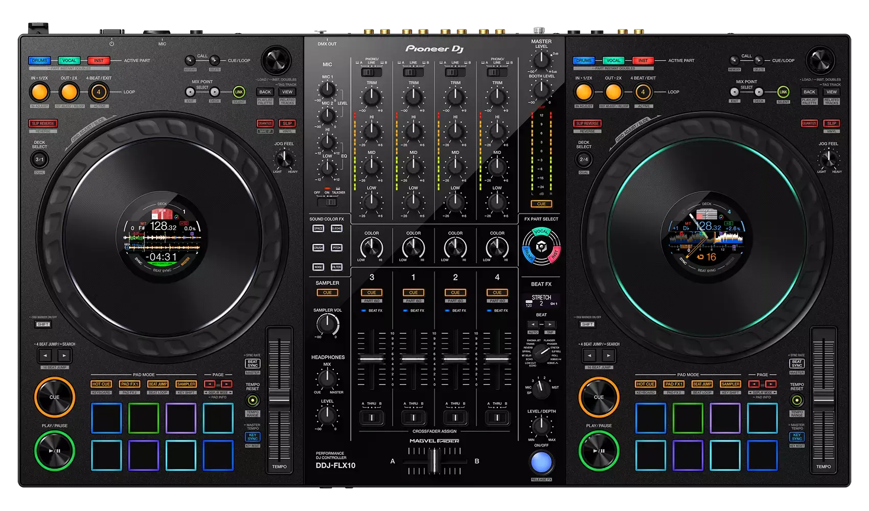Pioneer DDJ-FLX10 4-Channel DJ Controller