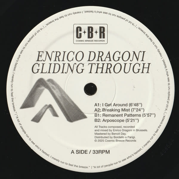 Enrico Dragoni – Gliding Through 12" (2025, Cosmic Breeze Records)