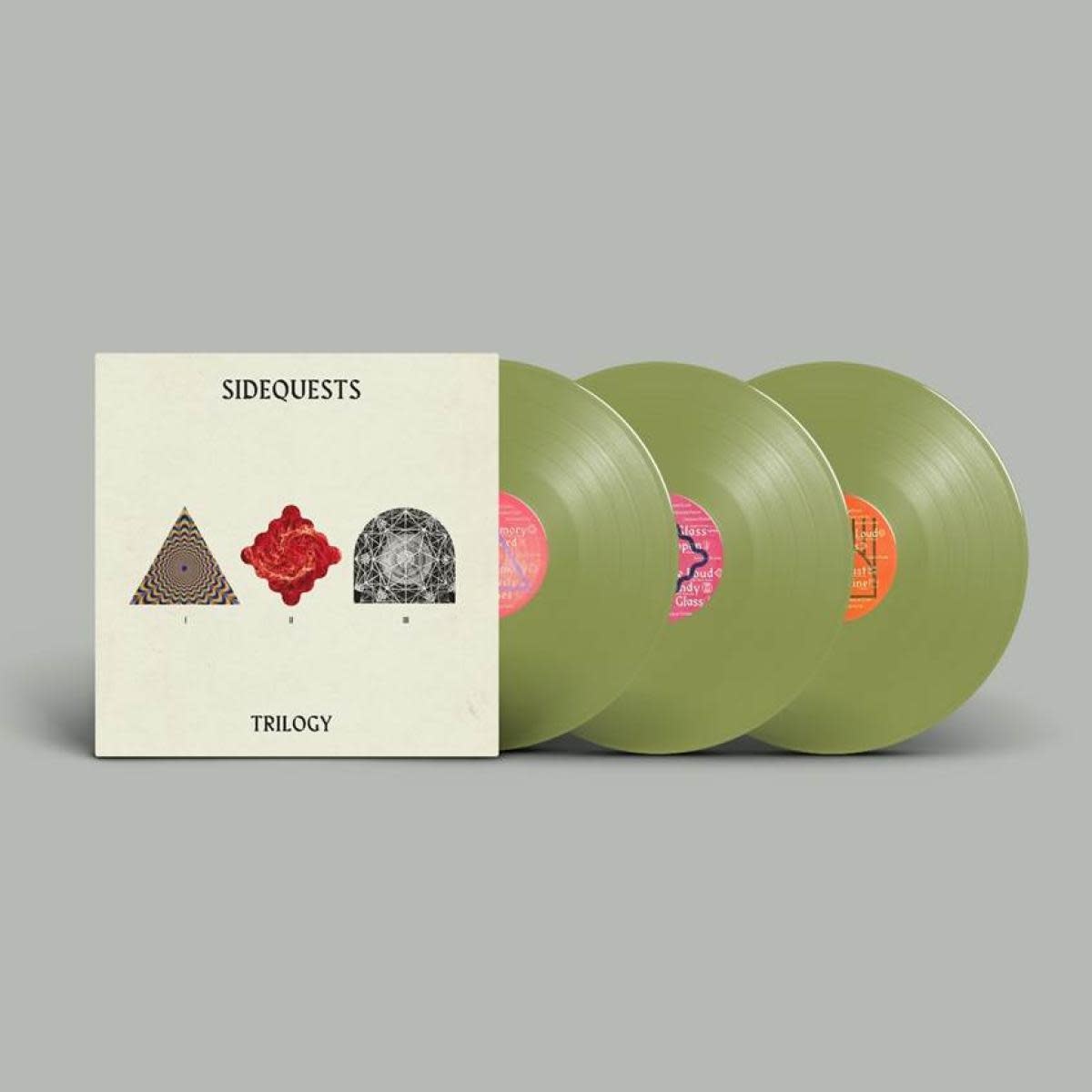 Session Victim - Sidequests Trilogy 3x12" (2026, Olive Green Vinyl, Delusions Of Grandeur)