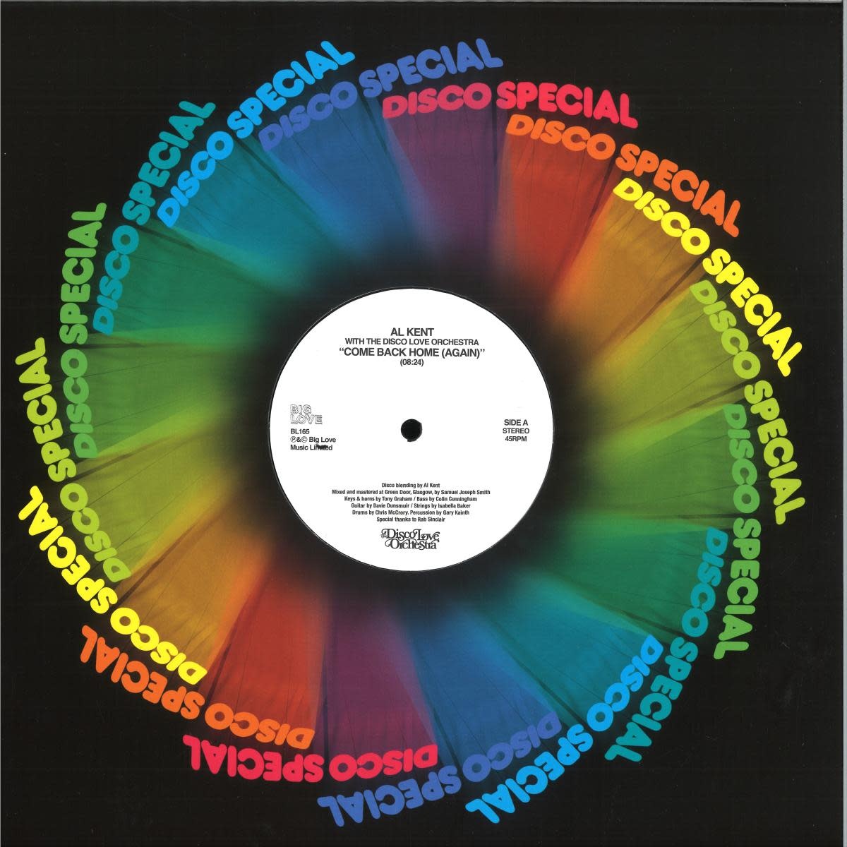 Al Kent With The Disco Love Orchestra – Come Back Home (Again) 12" (2026, Big Love)