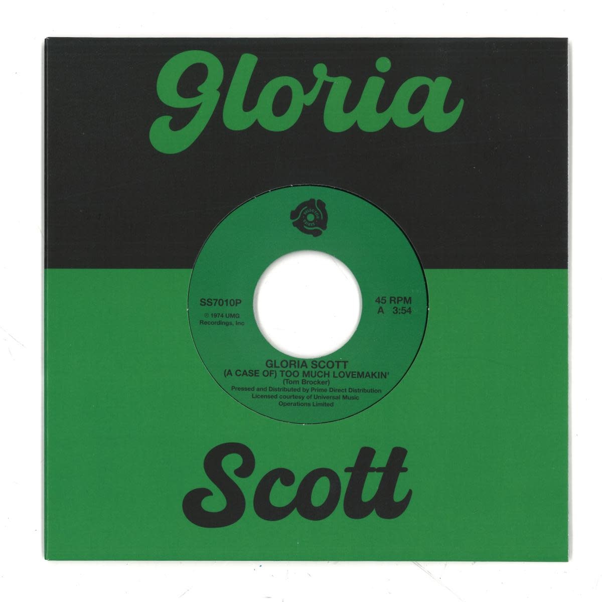 Gloria Scott – (A Case Of) Too Much Lovemakin' 7" (2026, Selector Series)