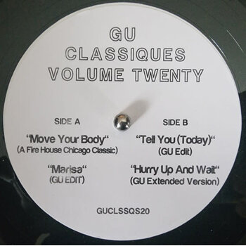 GU – Classiques Volume Twenty 12" (2025, Glenn Underground)
