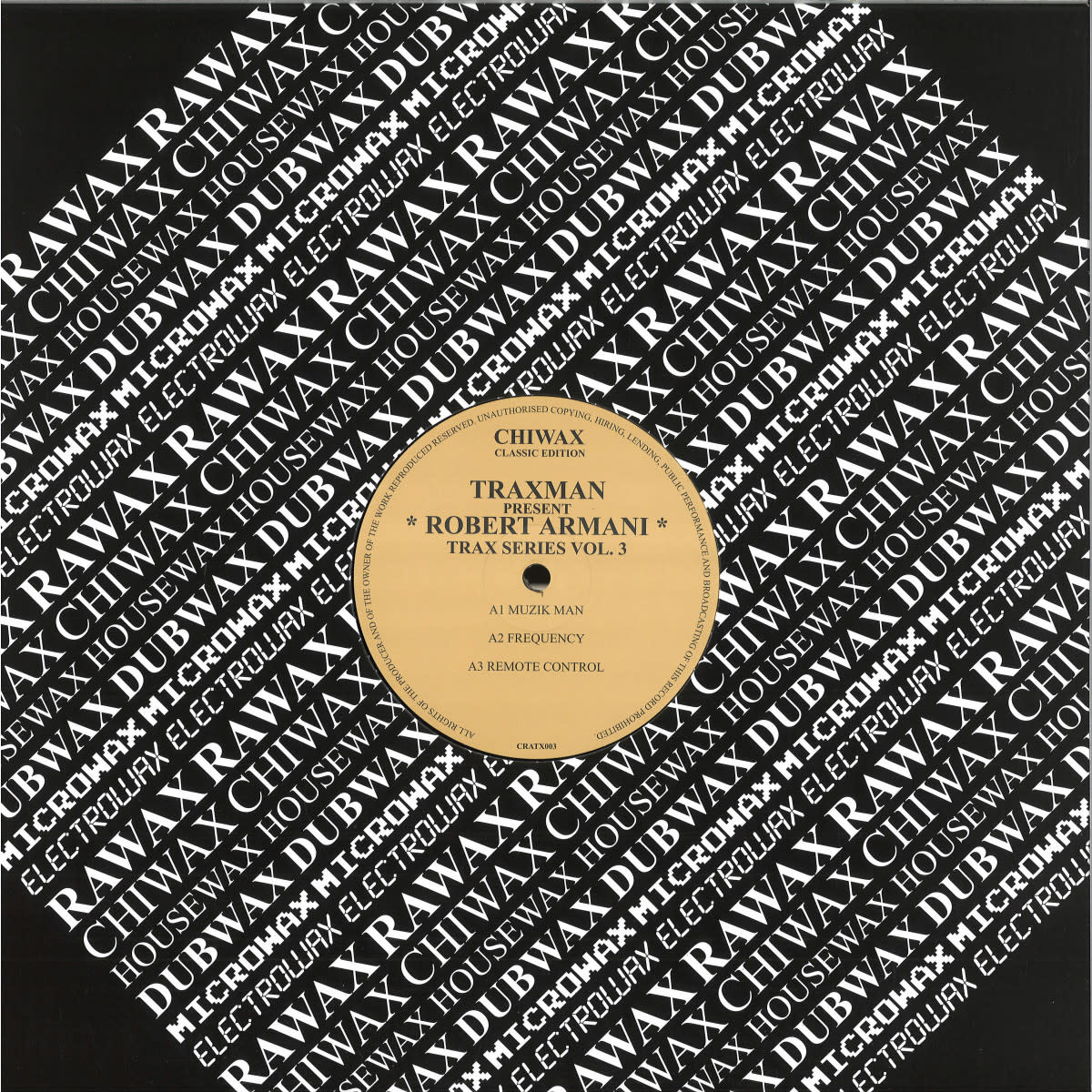 Traxmen Present Robert Armani - Trax Series Vol. 3 12" (2025 Repress, Chiwax)