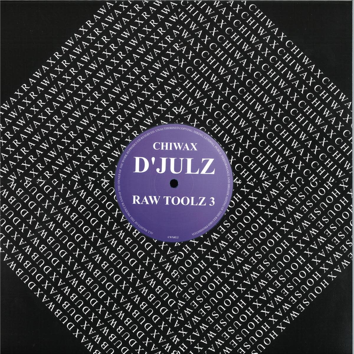 D'Julz - Raw Toolz 3 12" (2026, Blue Transparent Vinyl, Chiwax)