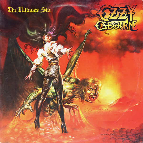 (VINTAGE) Ozzy Osbourne - The Ultimate Sin LP [Cover:VG+,Disc:NM](1986,Canada)