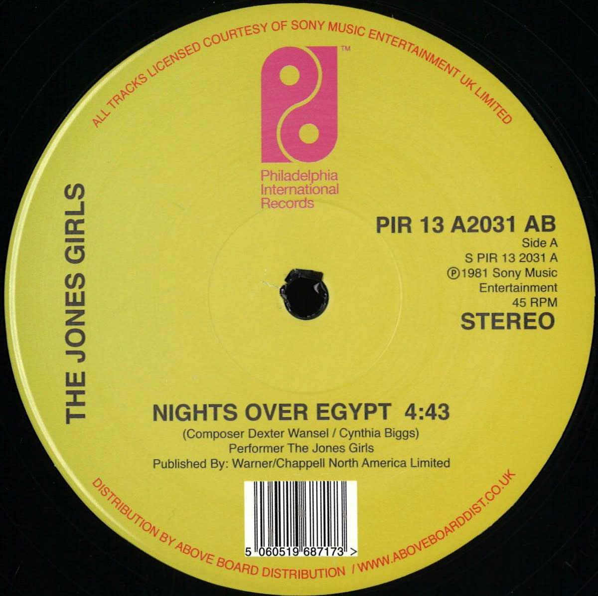 The Jones Girls – Nights Over Egypt 12" (2026 Repress, Philadelphia International Records)