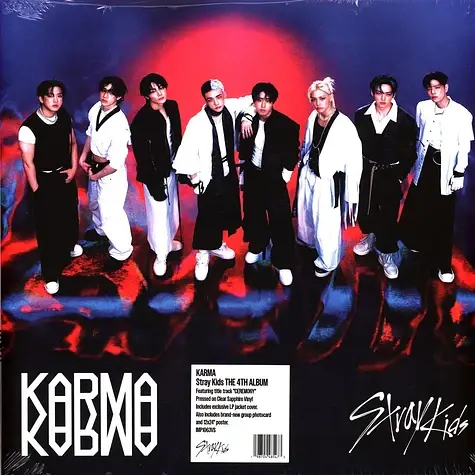 Stray Kids – Karma LP (2025, Clear Sapphire Vinyl, Republic Records)