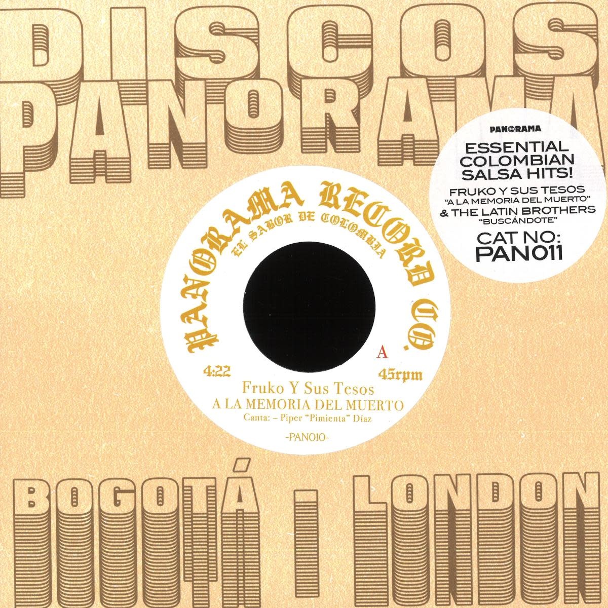 Fruko Y Sus Tesos / The Latin Brothers - A La Memoria Del Muerto / Buscandote 7" (2026 Reissue, panorama)