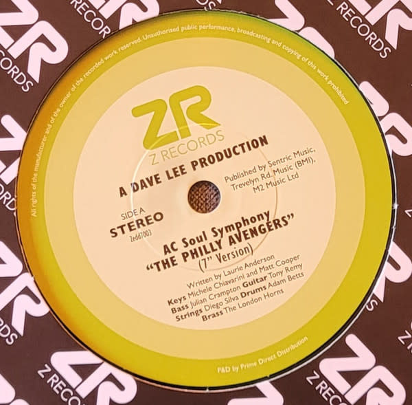 AC Soul Symphony / Mistura Feat Tiffany T'Zelle – The Philly Avengers / If You Ever Need Somebody 12" (2023, Z Records)