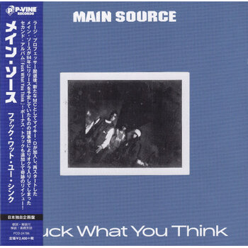 Main Source – Fuck What You Think CD (2019 Reissue, P-Vine Records)