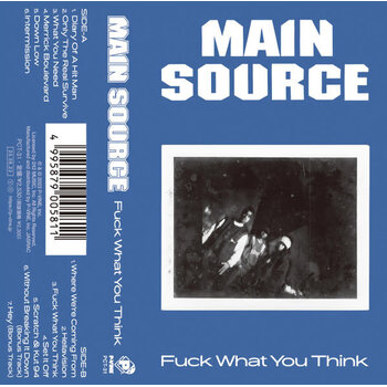 Main Source – Fuck What You Think Cassette (2023 Reissue, P-Vine Records)