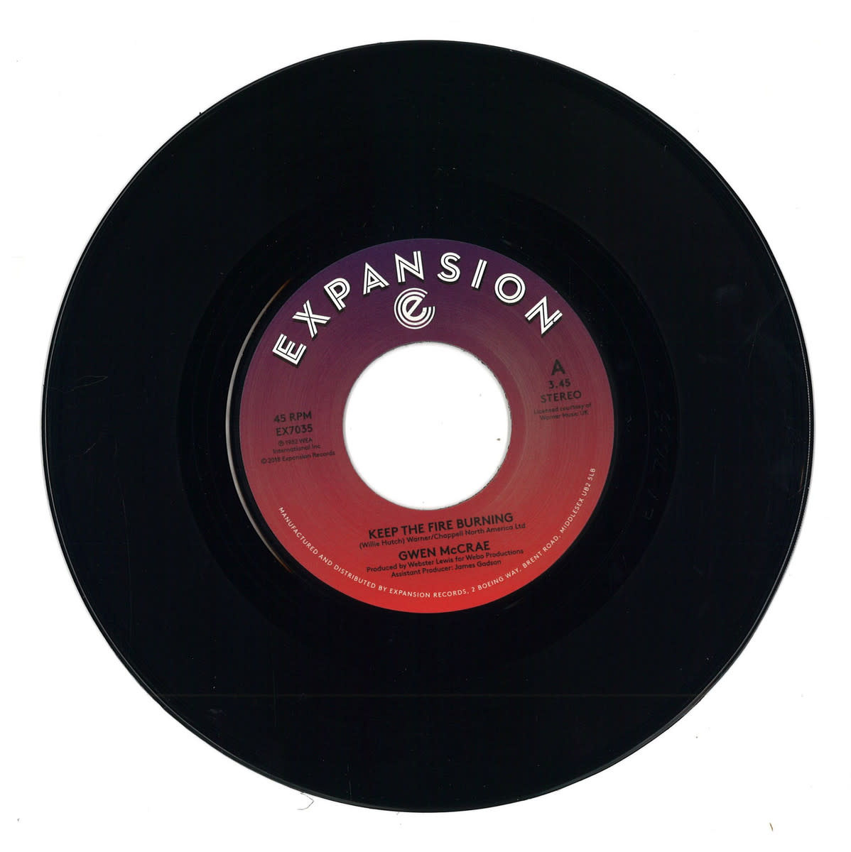 Gwen McCrae – Keep The Fire Burning 7" (2026 Repress, Expansion)
