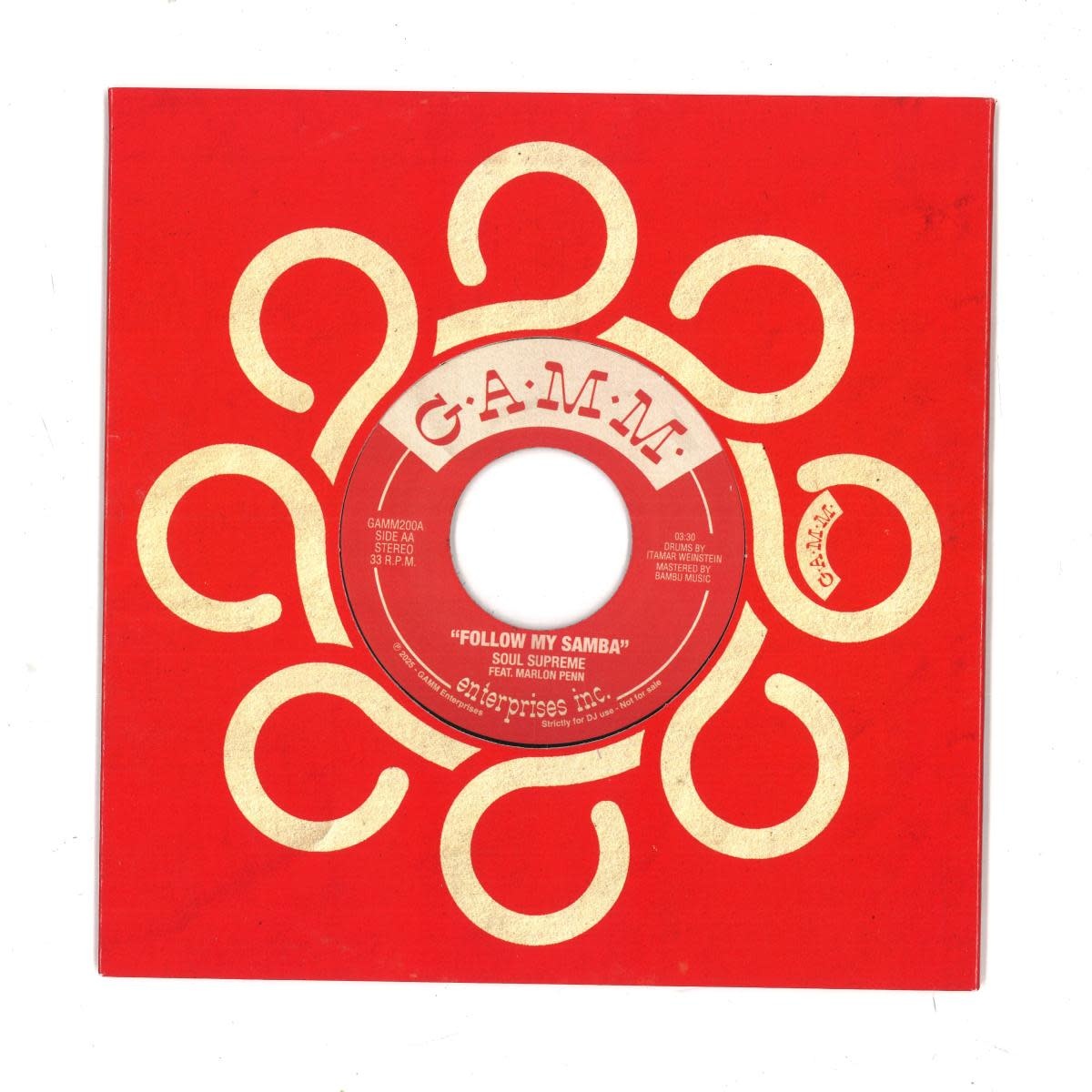 Soul Supreme – Follow Me 7" (2026, G.A.M.M.)